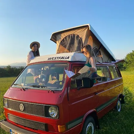 Mobile - Alpha Campers Montenegro - Our Red Westfalia Bus Dom wakacyjny