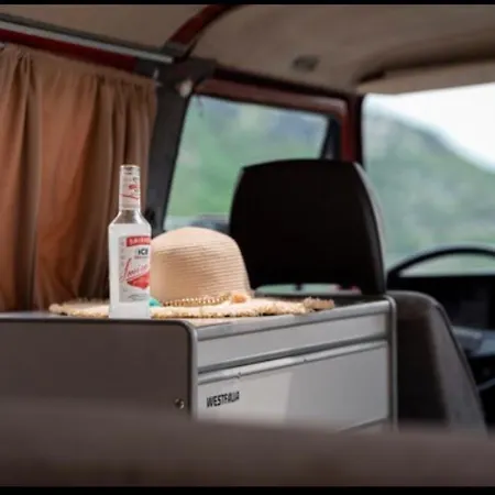 Mobile - Alpha Campers Montenegro - Our Red Westfalia Bus