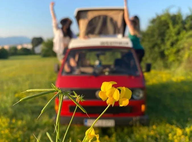 Mobile - Alpha Campers Montenegro - Our Red Westfalia Bus Podgorica